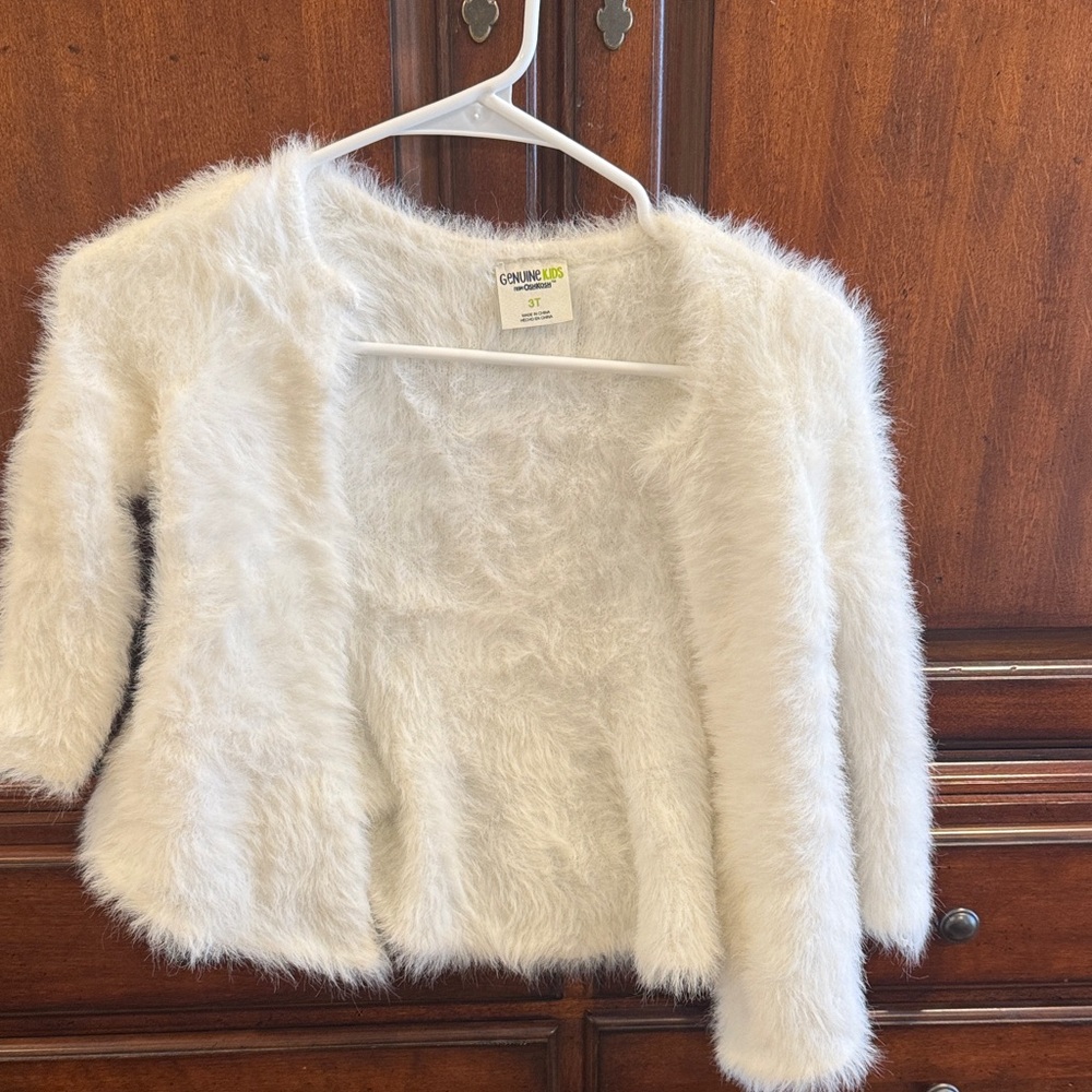 Chicline Kids White Faux Fur Jacket